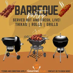 Liven up your party with a live barbecue station. I serve freshly grilled tikkas, rolls, and grills, providing a scintillating and delicious experience for your friends and family.
