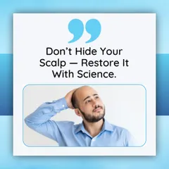 Don't hide your scalp, restore it with science. Hair loss is a medical condition that can be treated effectively. We use advanced, medically-backed solutions like MHI transplants and non-surgical therapies to help you reclaim your confidence and achieve fuller, healthier hair.