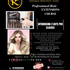 In just two days, my pro hair extension course teaches you three popular methods: Micro Ring, Nano Ring, and Keratin. The training includes application, maintenance, and removal, giving you the skills to offer this lucrative service.