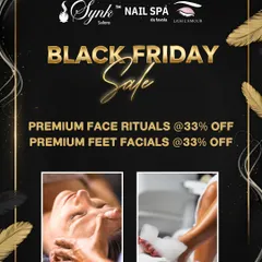 My Black Friday Sale is the perfect time to indulge. This poster highlights special discounts on my premium face rituals and feet facials for a weekend of well-deserved pampering.