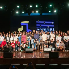 Here I am hosting a student and mentor concert for a music school. Being part of a musical community is so important. My goal is not just to teach you to sing, but to help you find your place within the larger world of music.