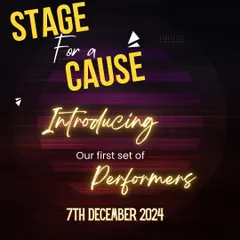 Introducing the performers for our 'Stage for a Cause' open mic. We are always excited to showcase the incredible talent in our community who come forward to support our cause.