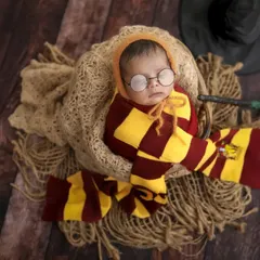 Another angle of our Mr. Potter, complete with his sorting hat! I love getting creative with props to make a theme perfect.