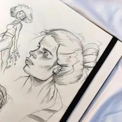 More doodles from my sketchbook. These are quick gesture drawings and character studies that help me warm up and generate new ideas.