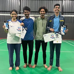 Our successful U-15 players with their coaches. This photo represents the strong bond between our students and mentors.