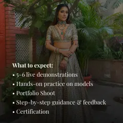 Here's what to expect from my masterclass: live demonstrations, hands-on practice on models, a portfolio shoot, and step-by-step guidance to elevate your artistry.
