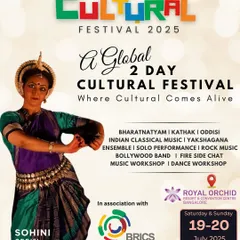 Our Urban Raga Cultural Festival is a large-scale event that features a wide variety of performances, including our own Bollywood and rock bands. This poster shows the scope of events we can perform at and even help organize.