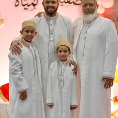 A beautiful family chose my bespoke saya kurtas for their special occasion. Seeing three generations dressed in coordinated outfits with simple, elegant piping work is a wonderful sight. Thank you for letting me be a part of your celebration.