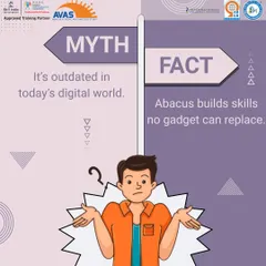 Myth: It's outdated in today's digital world. Fact: Abacus builds skills no gadget can replace, like concentration, visualization, and logical reasoning.