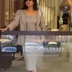 Linen is a power fabric for warm weather. This structured linen wrap dress and blazer set keeps you looking sharp and polished, not slouchy, even on the hottest days.
