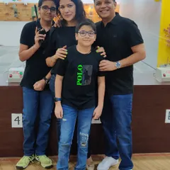 A picture-perfect family birthday celebration at our range. We love hosting special occasions and seeing families bond over the thrill of hitting the target together.