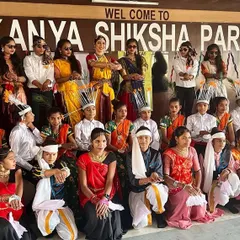 A group photo with students after a performance at the Kanya Shiksha Parisar in Ratlam. Their enthusiasm was infectious, and some even dressed up in their own creative costumes. Moments like these are the highlight of my outreach work.