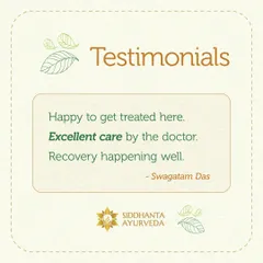 Simple and powerful feedback from Swagatam Das. Knowing my patients are happy with their treatment and are recovering well is my greatest motivation.