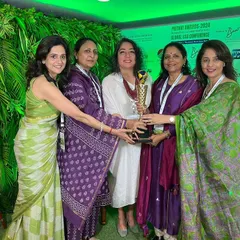 Our core team members proudly hold the Prithvi Award. This recognition strengthens our resolve to continue our work in ecological restoration and sustainable waste management for a better Gurgaon.