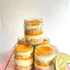 Mango cravings are real! Our seasonal Mango Mousse jars feature layers of creamy mango mousse, cake crumble, and fresh mango puree.