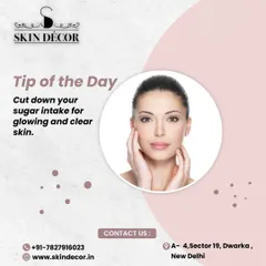 A simple tip for clearer, glowing skin is to cut down on your sugar intake. Excess sugar can lead to inflammation, which can worsen conditions like acne and dullness. A balanced diet is a key part of any good skincare plan.