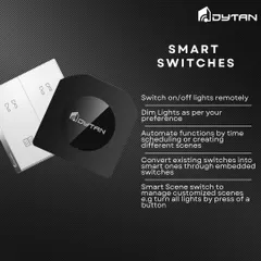 Switch to smart, switch to easy. My smart switches let you remotely control lights, dim them, and automate functions. I can even convert your existing switches with my embedded modules.