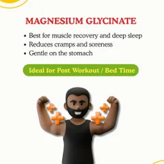 Not all magnesium supplements are the same. Magnesium Glycinate is my top recommendation for muscle recovery and deep sleep because it's highly absorbable and gentle on the stomach.