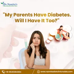 A common question I get is, "If my parents have diabetes, will I get it too?" This graphic breaks down the risk factors.