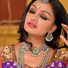 A portrait that tells a story of waiting. The Rajasthani folk attire and the expressive makeup create a dramatic and emotional scene, captured in my studio.
