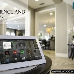 This is the command center of your smart home. Our intuitive tablet interface provides centralized control over all connected systems, including entertainment like Netflix and Spotify, lighting, climate, and security, ensuring total convenience.