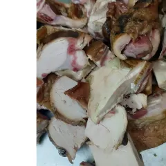 Today's special is Smoked Chicken, prepared in Nagaland. The chicken is smoked over a wood fire, which gives it a beautiful flavour and helps preserve it.