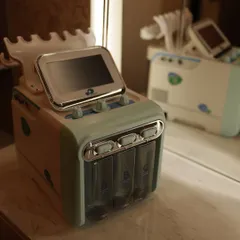 A close-up of the advanced facial and skincare machine you will learn to operate. We cover how to use each function for various skin treatments, giving you a technical edge.