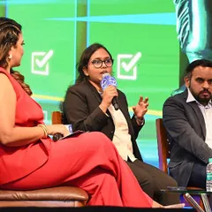 Listening intently to a panelist's perspective is key to effective moderation. This close-up from the L&T careers panel shows my focus on creating a space for meaningful dialogue between experts and the audience.