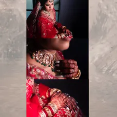 A collage focusing on the bridal details. I capture the jewelry, the intricate mehandi, and the quiet moments of reflection before the ceremony begins.