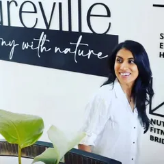 A candid moment at Natureville, my new baby. This center is the culmination of my dream to spread the message of health, and I am so grateful for the community that supports this vision.