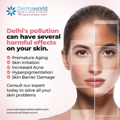 Living in a city like Delhi exposes your skin to high levels of pollution, which can cause premature aging, irritation, and hyperpigmentation. A proper skincare routine and expert consultation can help protect your skin barrier and maintain its health.