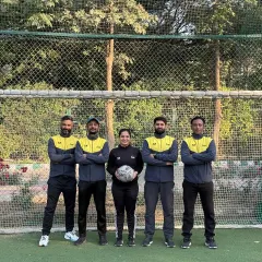 Our coaching team, united and ready. I am proud to lead this group of dedicated mentors who share my dream of creating a pathway for the next generation of footballers.