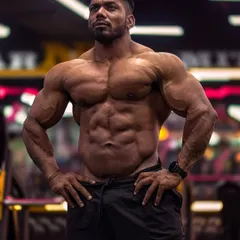 This attitude came from pain. A shot showing my physique.