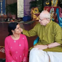 A moment of pure happiness, receiving blessings from my Guru, Kittu Sir. His guidance is a shortcut to joy and a constant source of strength in my journey as a dancer and a teacher.