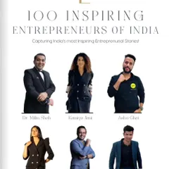 It was an honor to be named one of the '100 Inspiring Entrepreneurs of India'. Sharing my story alongside such incredible individuals is a deeply satisfying moment in my entrepreneurial journey.