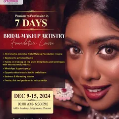 Our 7-day Bridal Makeup Artistry Foundation Course is perfect for those who want an intensive, makeup-only program to kickstart their career.