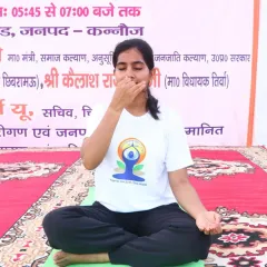 I was deeply honored to demonstrate the official Yoga Protocol in my home district of Kannauj. Sharing the stage with respected ministers and the public was a proud moment, and I'm so grateful to my father for his constant support.
