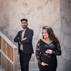 A candid-style shot capturing a quiet moment between the couple, with the unique textures of Old Dubai in the background.