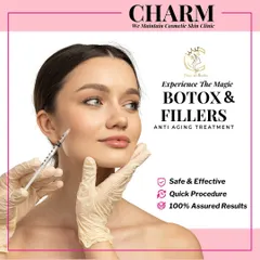 I offer both Botox and dermal fillers to address a wide range of ageing concerns. This visual highlights my commitment to safe, quick, and effective procedures that deliver 100% assured results for a more youthful you.