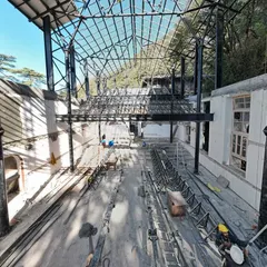 The skeleton of a building tells its story. Here at Parker Hall, we are inserting a new, complex steel structure to support a modern performance venue within the original heritage walls. This kind of retrofit design requires a deep understanding of both engineering and conservation principles.