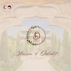 The official wedding monogram we designed for a couple. This custom logo can be used across invites, signage, and decor to create a cohesive and personal brand for the celebration.