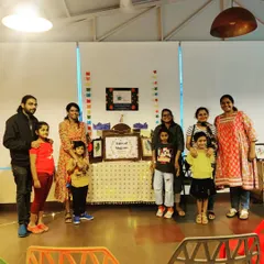 A lovely group photo with all the families after our Hungarian folktale adventure. It's wonderful to see parents and children connecting and sharing a creative experience together.