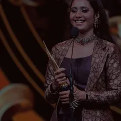 On stage at the IIFA Utsavam, accepting the award for Best Playback Singer. Moments like these are a huge honor and motivate me to keep giving my best.