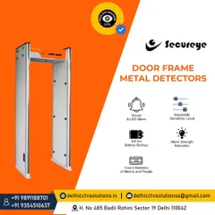 I install Secureye door frame metal detectors for places that require thorough screening, such as event venues, offices, and public buildings. These units feature adjustable sensitivity and provide both sound and LED alarms.
