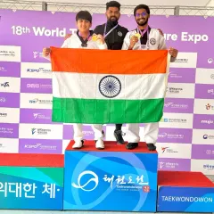 A moment of immense pride for our academy and for India. Our students, Yusuf and Likith, clinch Gold Medals in Poomsae and Kyorugi at the World Taekwondo Cultural Expo in South Korea.