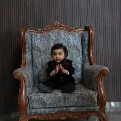 Even our tiniest clients can look the part. This adorable custom-made tuxedo is designed for comfort and style, ensuring your little one steals the show at any formal event.