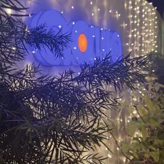 The glowing Aqua sign amidst the festive Diwali lights. It's these little details that make our spaces feel special.