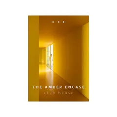 The entrance corridor of 'The Amber Encase' clubhouse. I used a powerful, continuous wash of amber-yellow to create a memorable and immersive experience from the moment you step inside.