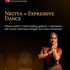 Understanding Nritya: This is where rhythm meets feeling. Abhinaya, or expression, bridges the gap between soul and movement.