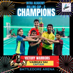 Teamwork makes the dream work. Celebrating the Victory Warriors, our Intra-Academy Rolling Cup champions, who showed incredible spirit and collaboration.
